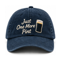 Just One More Pint — Vintage Dad Cap | Navy